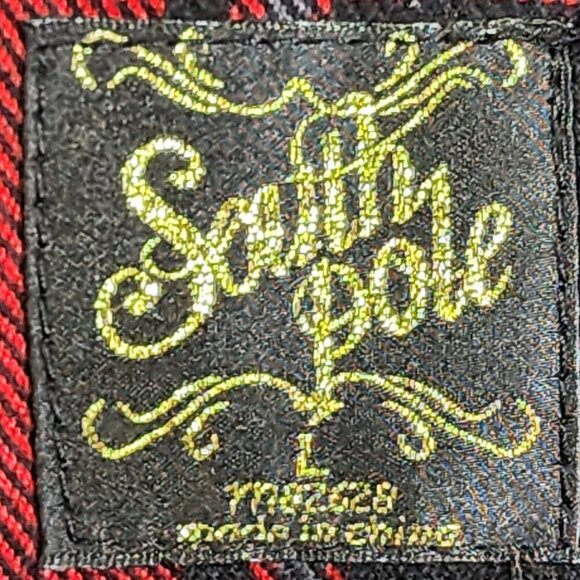Southpole Red & Black Plaid Cropped Jacket With Ribbed, Women's Large - Picture 4 of 13